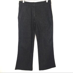 Theory Black Cropped Flared Leg Jeans Size…